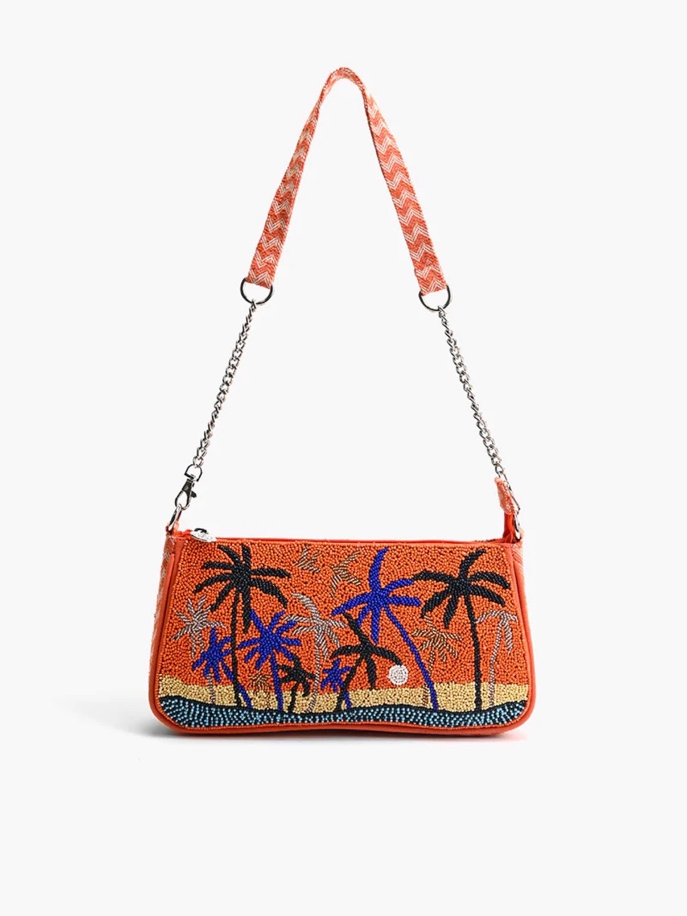 America and Beyond Miami Moonlit Palms shoulder bag